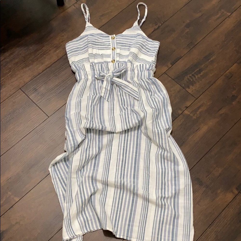 Blue Striped Dress Japna